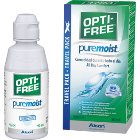 Líquido Lentes Contacto . Alcon, Opti-Free Puremoist (90ml)
